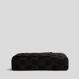 Parachute Basketweave Throw (Onyx)