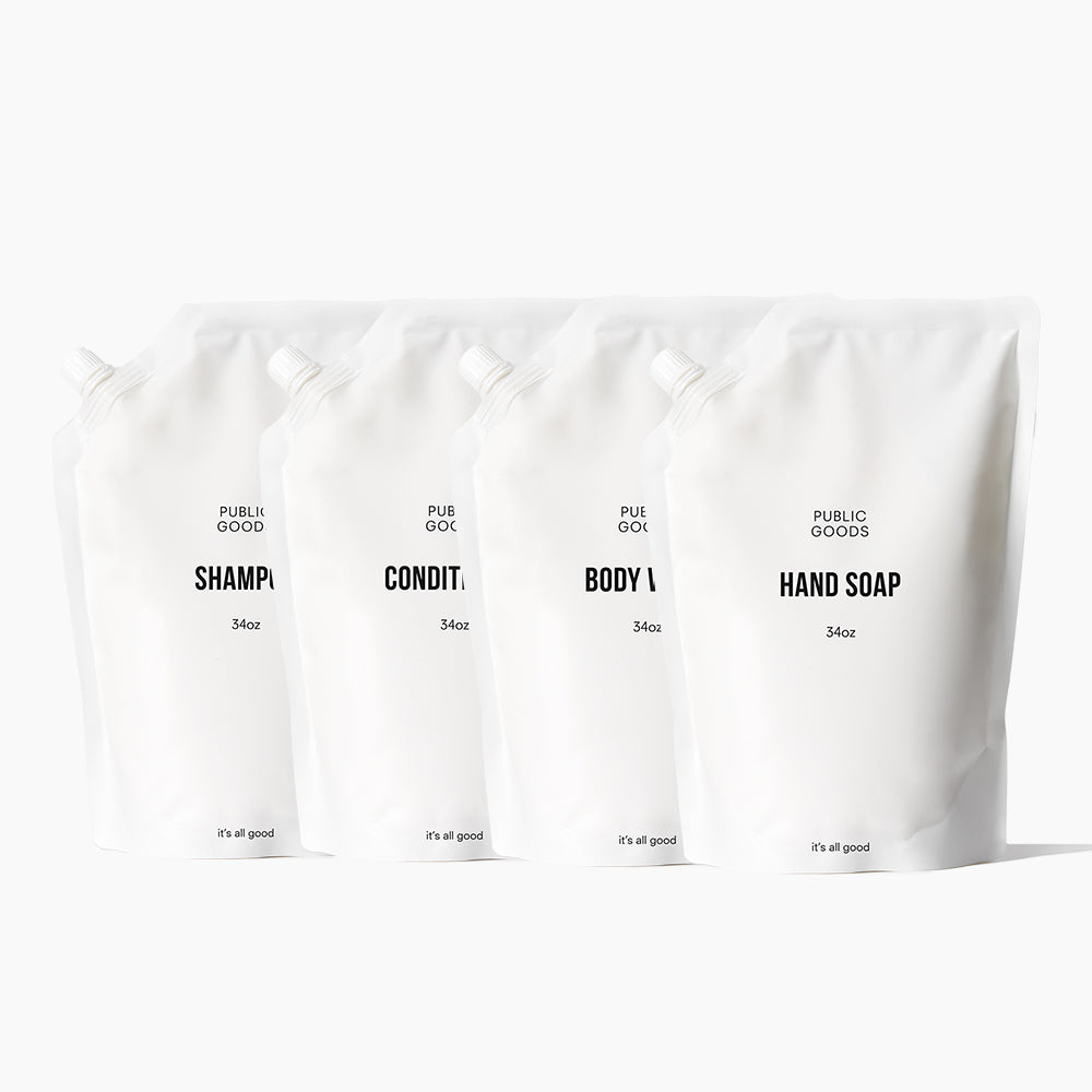 Public Goods Bath & Body Essentials Refill Set