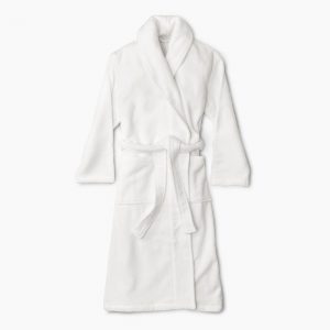 Public Goods Organic Cotton White Bathrobe