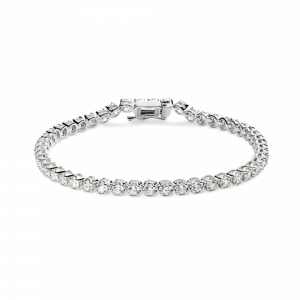 Shinola 3 Carat 7" Diamond Tennis Bracelet - White Gold