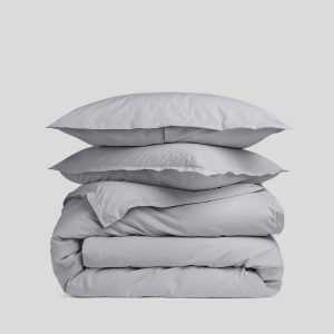 Parachute Brushed Cotton Duvet Cover Set - Sky TW/XL