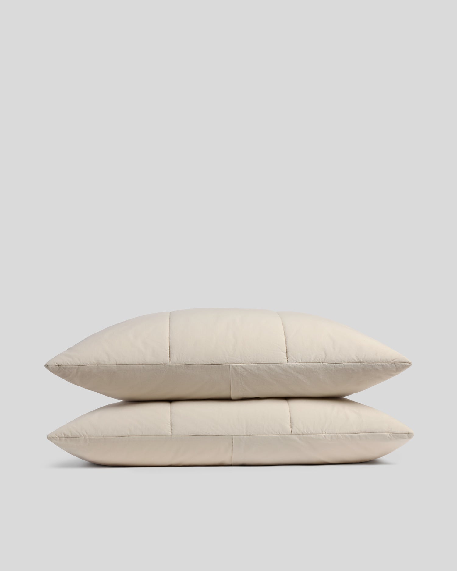 Parachute Brushed Cotton Quilted Sham Set (Bone)