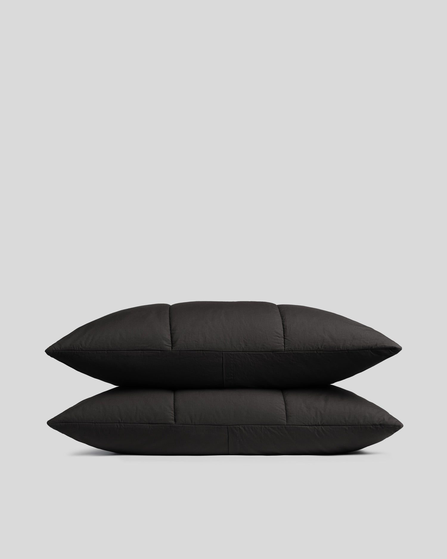 Parachute Brushed Cotton Quilted Sham Set (Onyx)