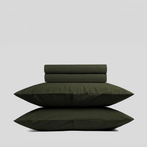 Parachute Brushed Cotton Sheet Set - Evergreen F/Q