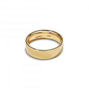 Shinola 6mm Flat Yellow Gold Band
