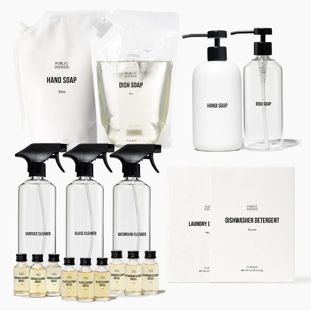 Public Goods Cleaning Essentials With Refills Set