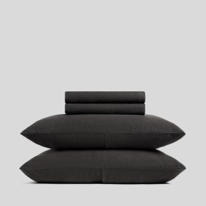 Parachute Linen Sheet Set - Onyx K/CK