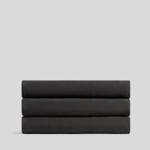 Parachute Linen Top Sheet (Onyx)