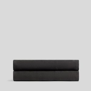 Parachute Linen Fitted Sheet (Onyx)