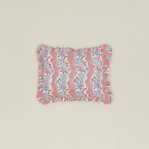 Hawkins New York Block Printed Ruffled Pillow Cover - Blush Floral