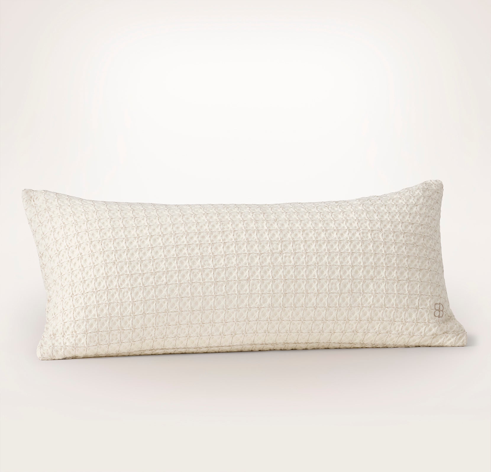 Bollandbranch Mosaic Waffle Pillow Cover - Cream/Oak