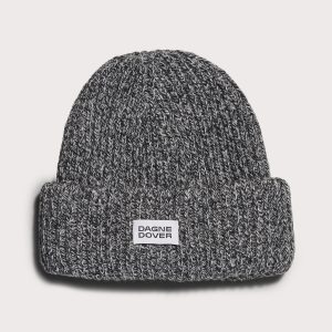 Dagnedover Chunky Knit Beanie in Onyx Marble