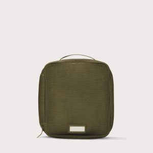 Dagnedover Roma Packing Cube in Dark Moss Air Mesh, Large