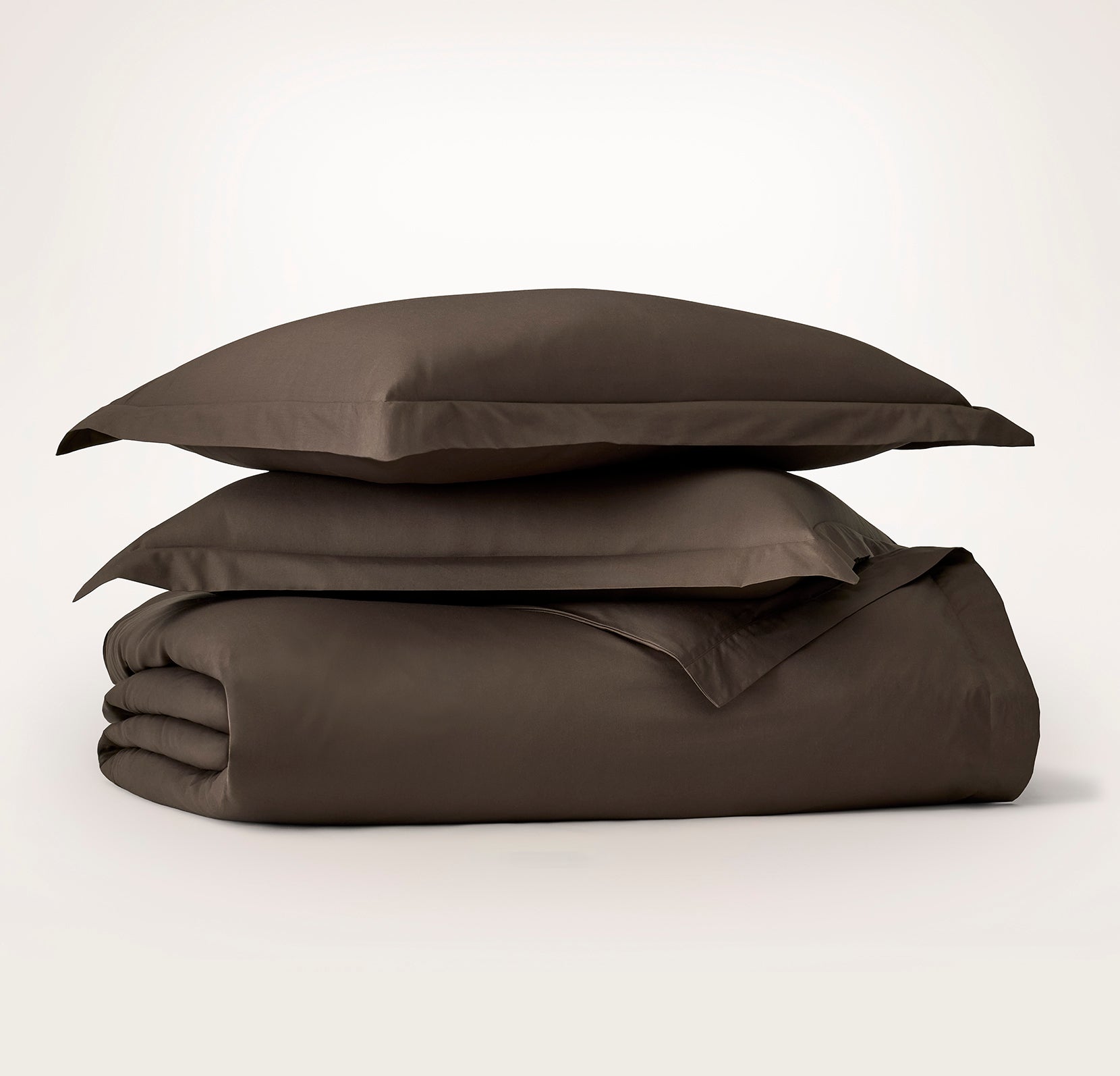 Bollandbranch Signature Hemmed Duvet Set - Deep Walnut