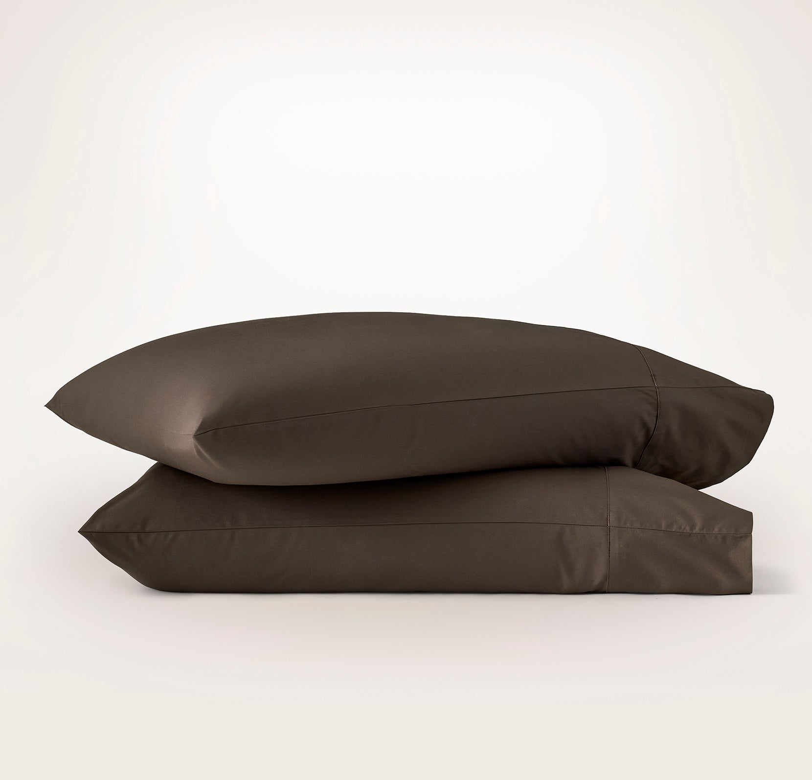 Bollandbranch Signature Hemmed Pillowcase Set - Deep Walnut