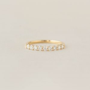 Linjer Lab Grown Diamond Half Eternity Ring 14k Gold - Maiken
