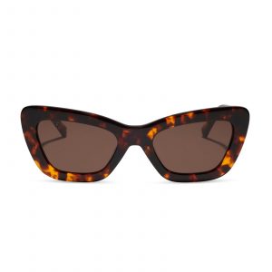 DIFF ADRIANA - RICH TORTOISE + BROWN SUNGLASSES