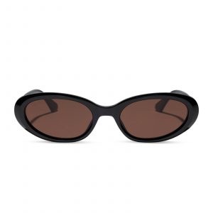 DIFF ANNABELLE - SHINY BLACK + BROWN + SUNGLASSES