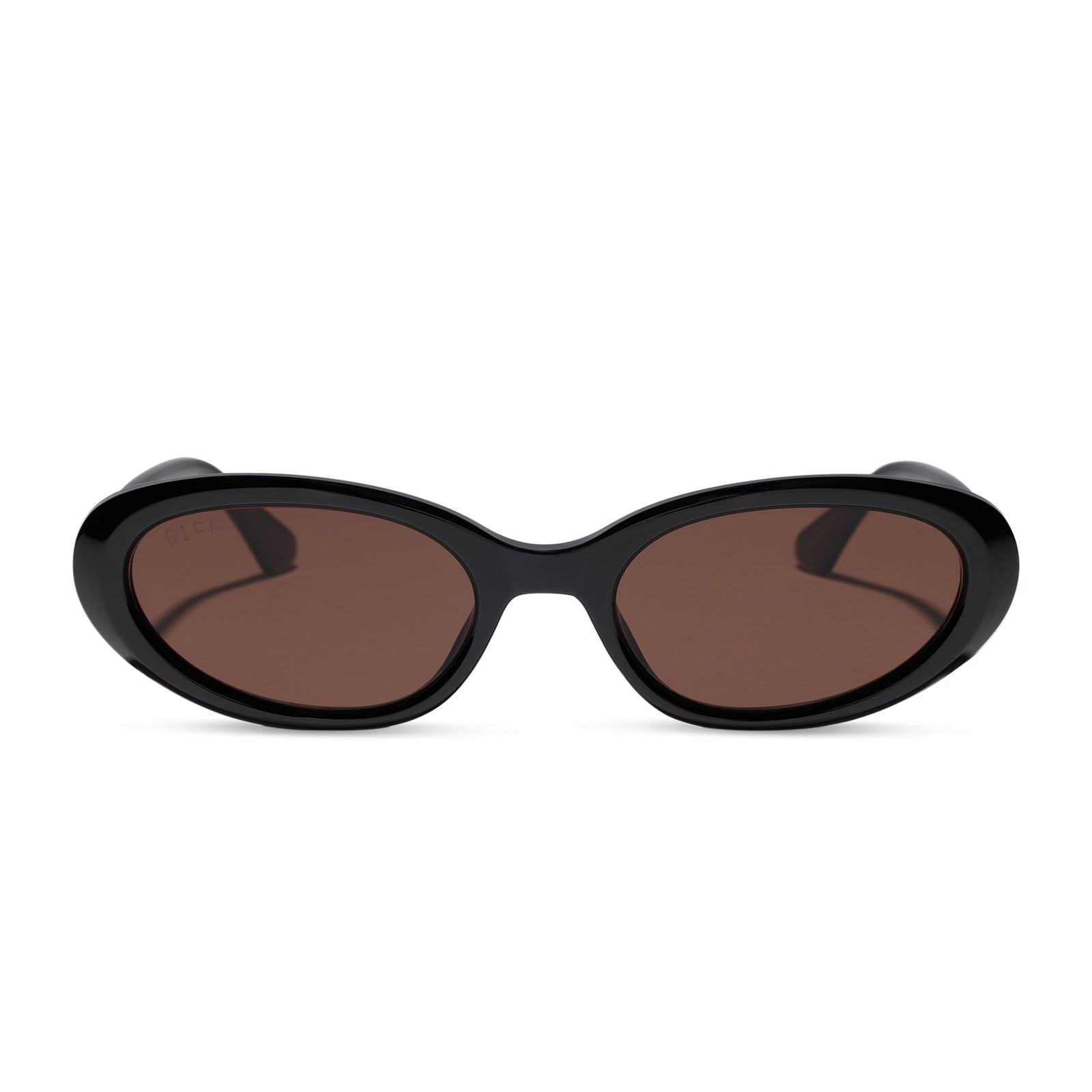 DIFF ANNABELLE - SHINY BLACK + BROWN + SUNGLASSES