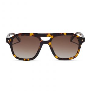 DIFF THE COAST - TORTOISE + BROWN GRADIENT + POLARIZED SUNGLASSES