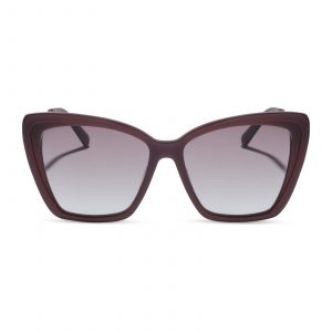 DIFF BECKY II - COCOA POWDER + COCOA POWDER TO BABY BLUE GRADIENT + SUNGLASSES