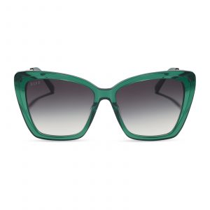 DIFF BECKY II - DEEP GREEN + GREY GRADIENT + SUNGLASSES