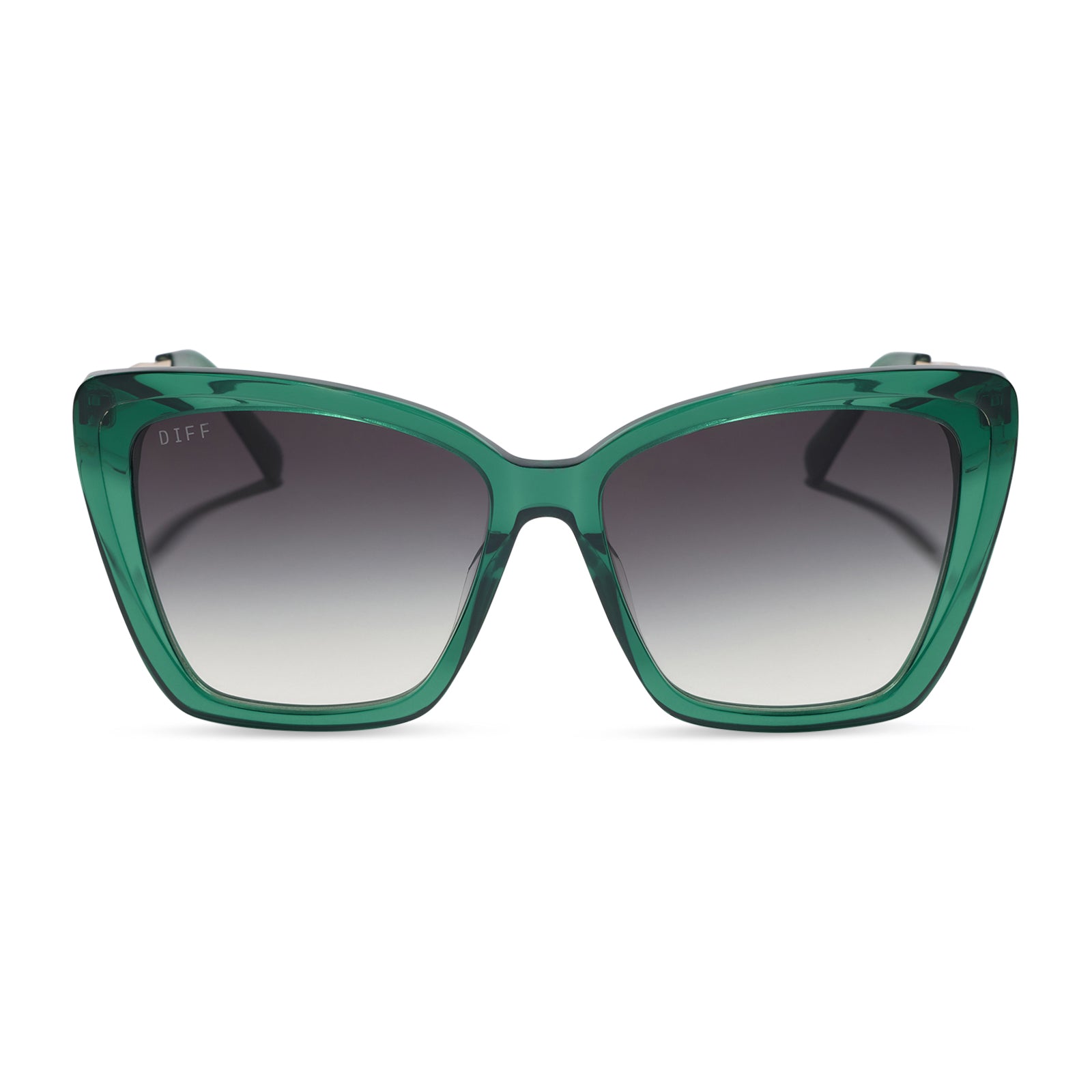 DIFF BECKY II - DEEP GREEN + GREY GRADIENT + SUNGLASSES