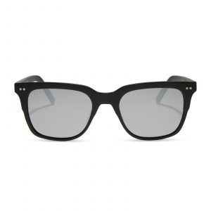 DIFF BOBBY - MATTE BLACK + GREY MIRROR SUNGLASSES