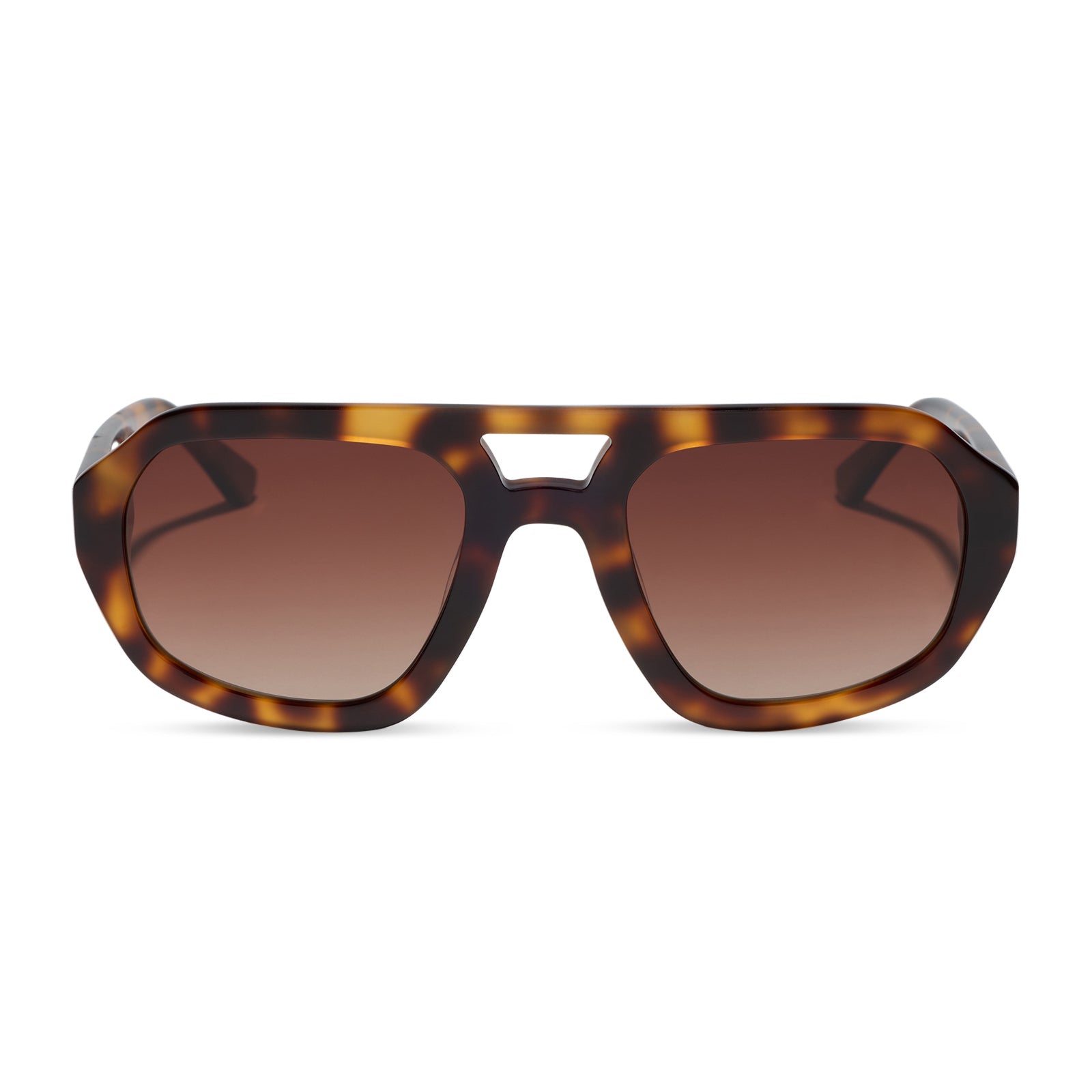DIFF COLLINS - SPOTTED TORTOISE + BROWN GRADIENT + POLARIZED SUNGLASSES