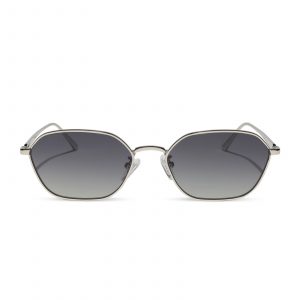 DIFF KENNEDY - SILVER + GREY GRADIENT + POLARIZED SUNGLASSES