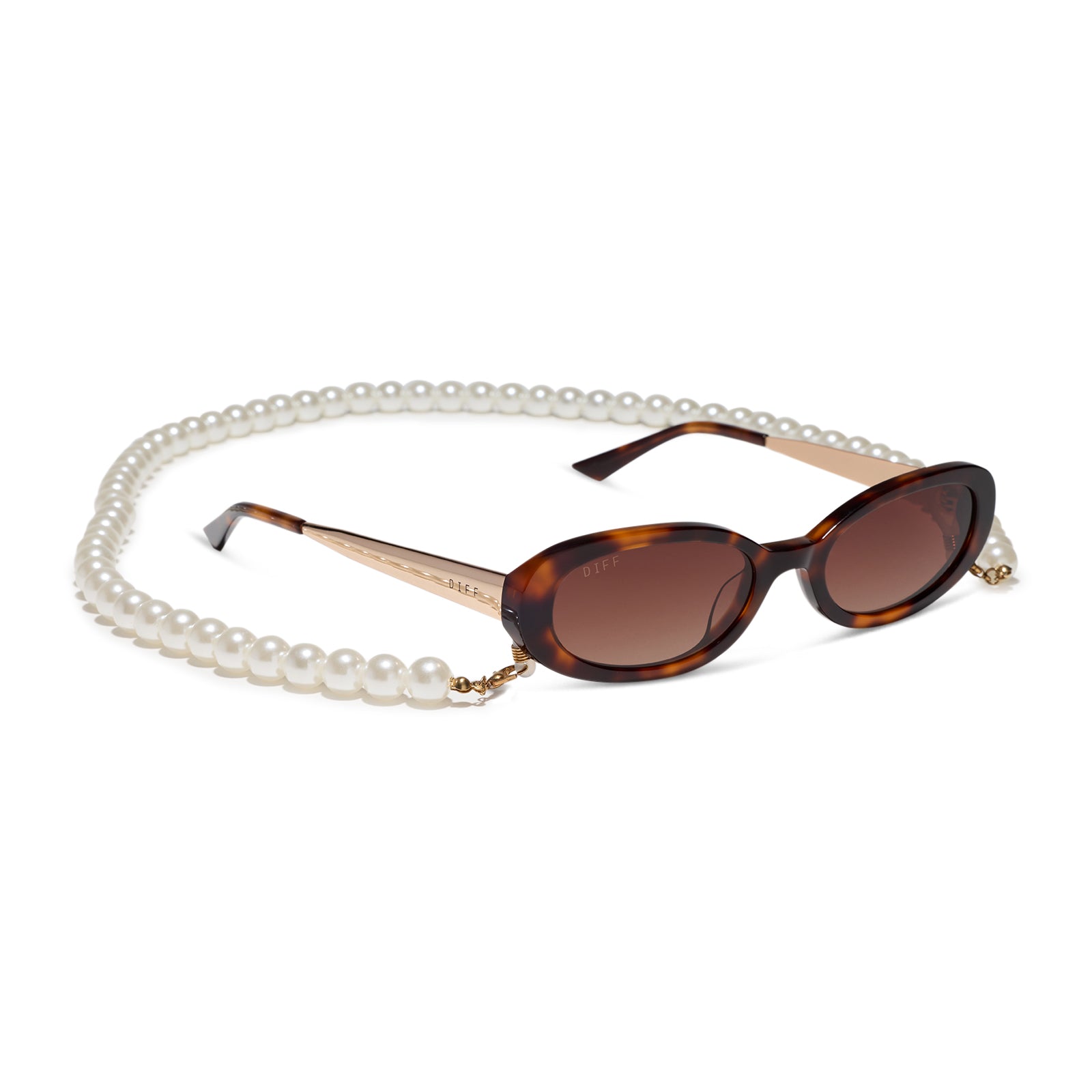 DIFF NANCY - SPOTTED TORTOISE + BROWN GRADIENT + POLARIZED SUNGLASSES