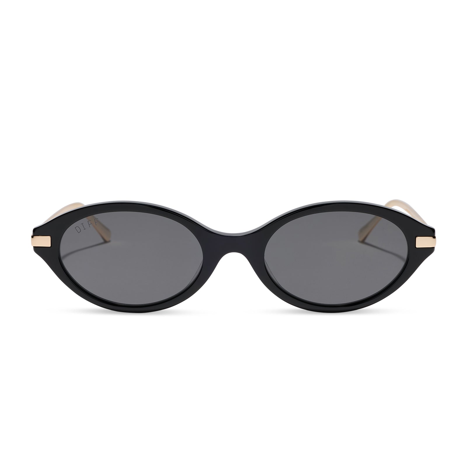 DIFF CLAUDINE - BLACK + GREY + POLARIZED + SUNGLASSES