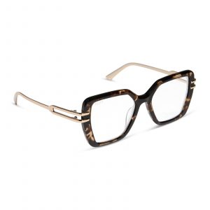 DIFF DASHA - ESPRESSO TORTOISE + GOLD + GLASSES