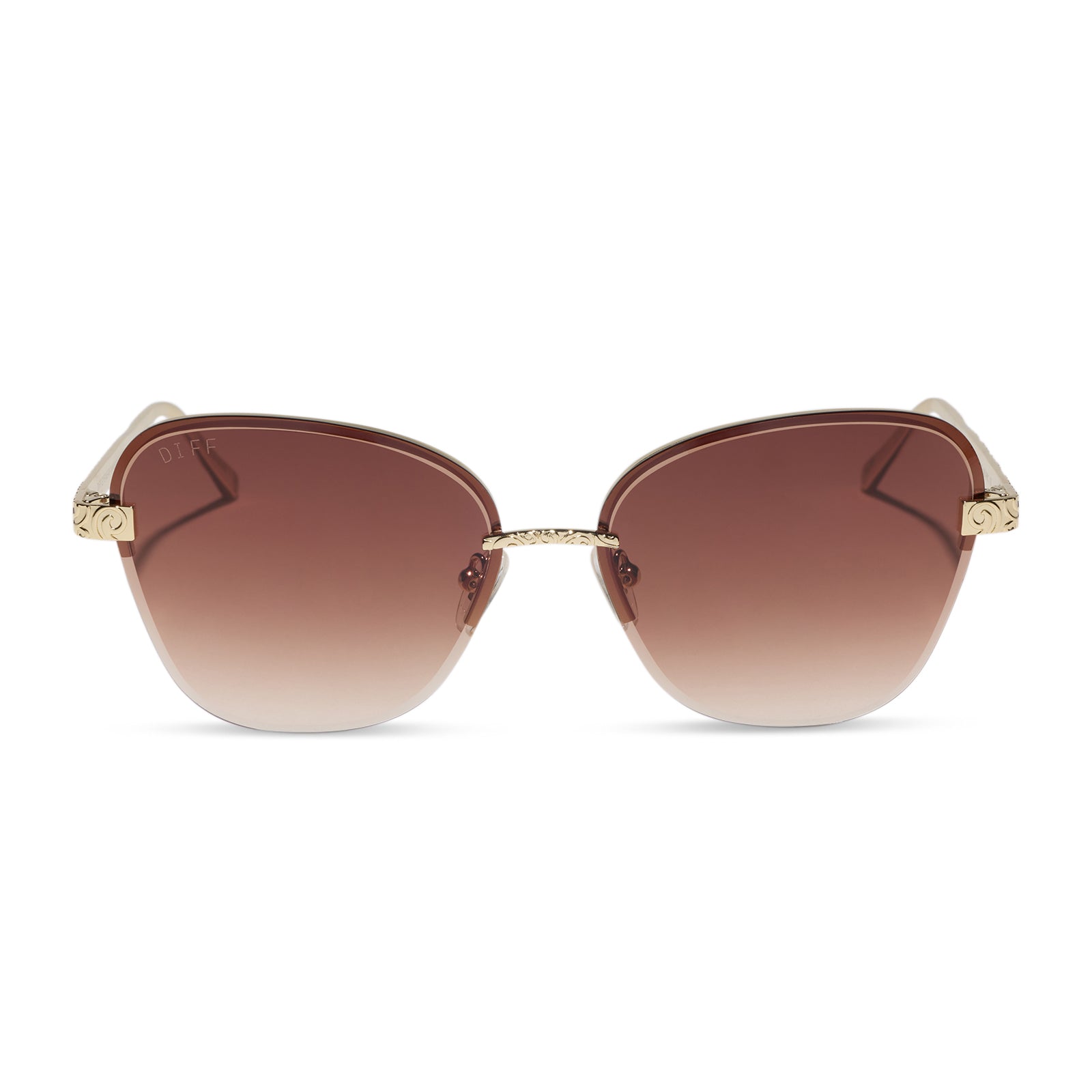 DIFF BELLE 3.0 - GOLD + BROWN GRADIENT + SUNGLASSES