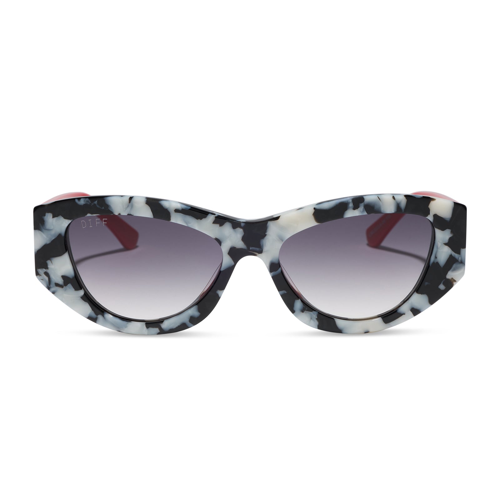 DIFF CRUELLA DE VIL - SPOTTED TORTOISE + GREY GRADIENT + SUNGLASSES