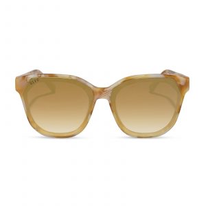 DIFF GIA - GILDED TORTOISE + BROWN GRADIENT + LIGHT GOLD FLASH SUNGLASSES