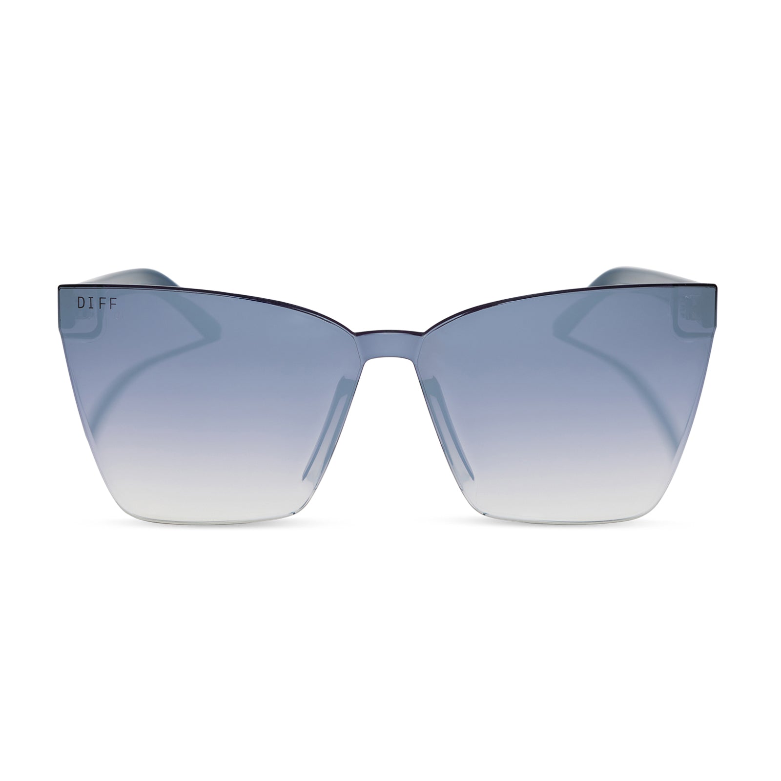 DIFF GOLDIE - CLUBHOUSE BLUE + SLATE GRADIENT FLASH SUNGLASSES