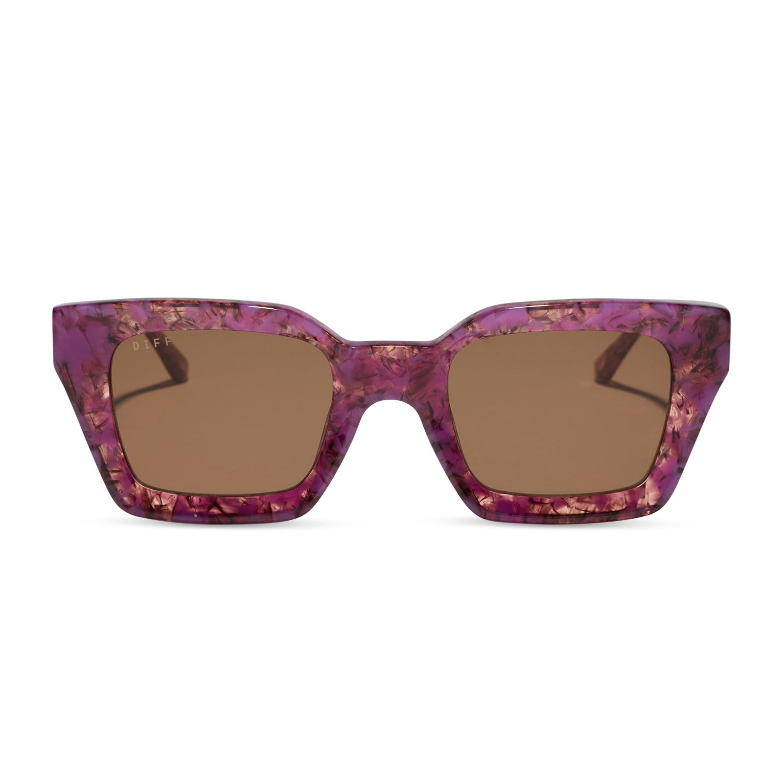 DIFF GREER - LAVENDER HAZE TORTOISE + BROWN + SUNGLASSES