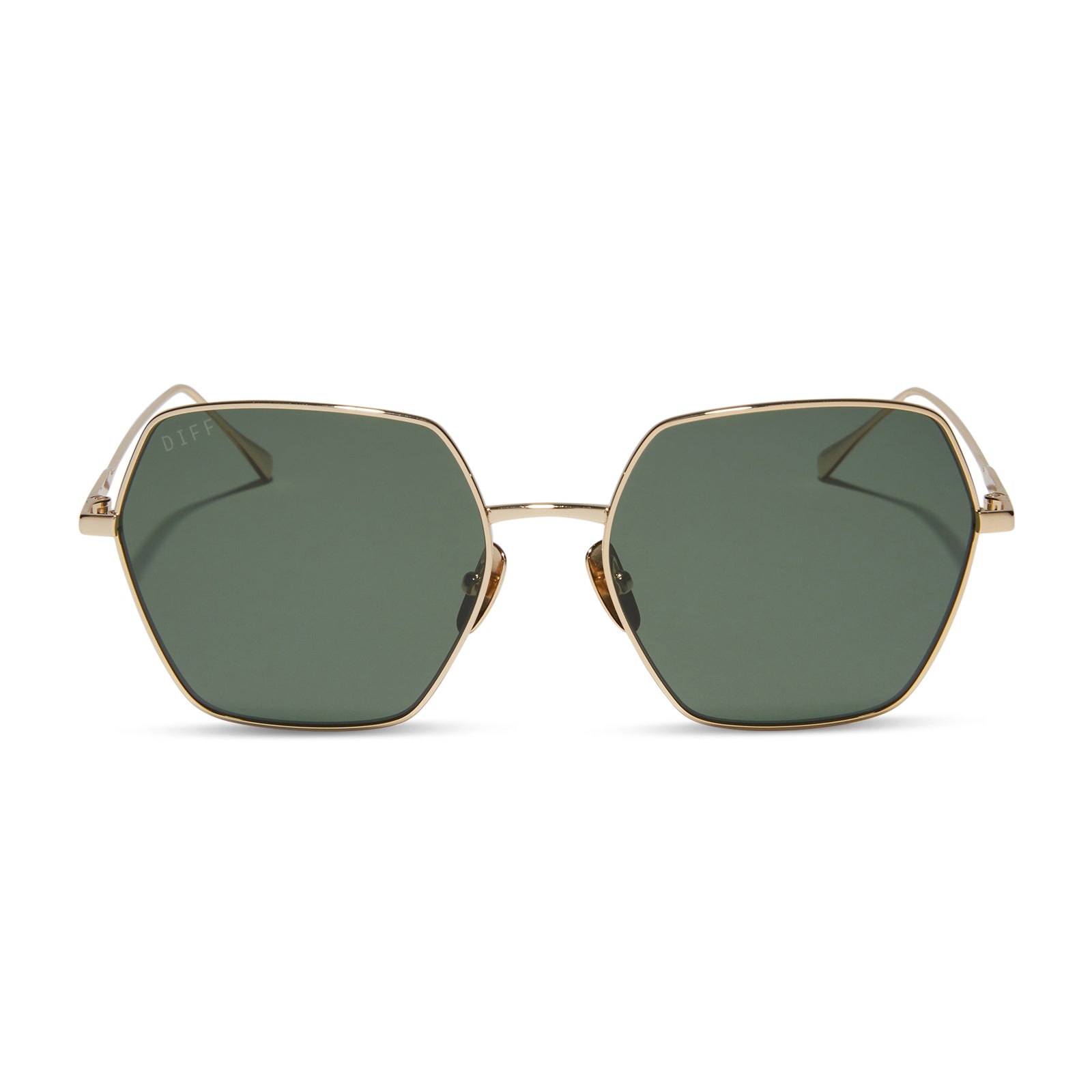 DIFF HARLOWE - GOLD + G15 + POLARIZED SUNGLASSES