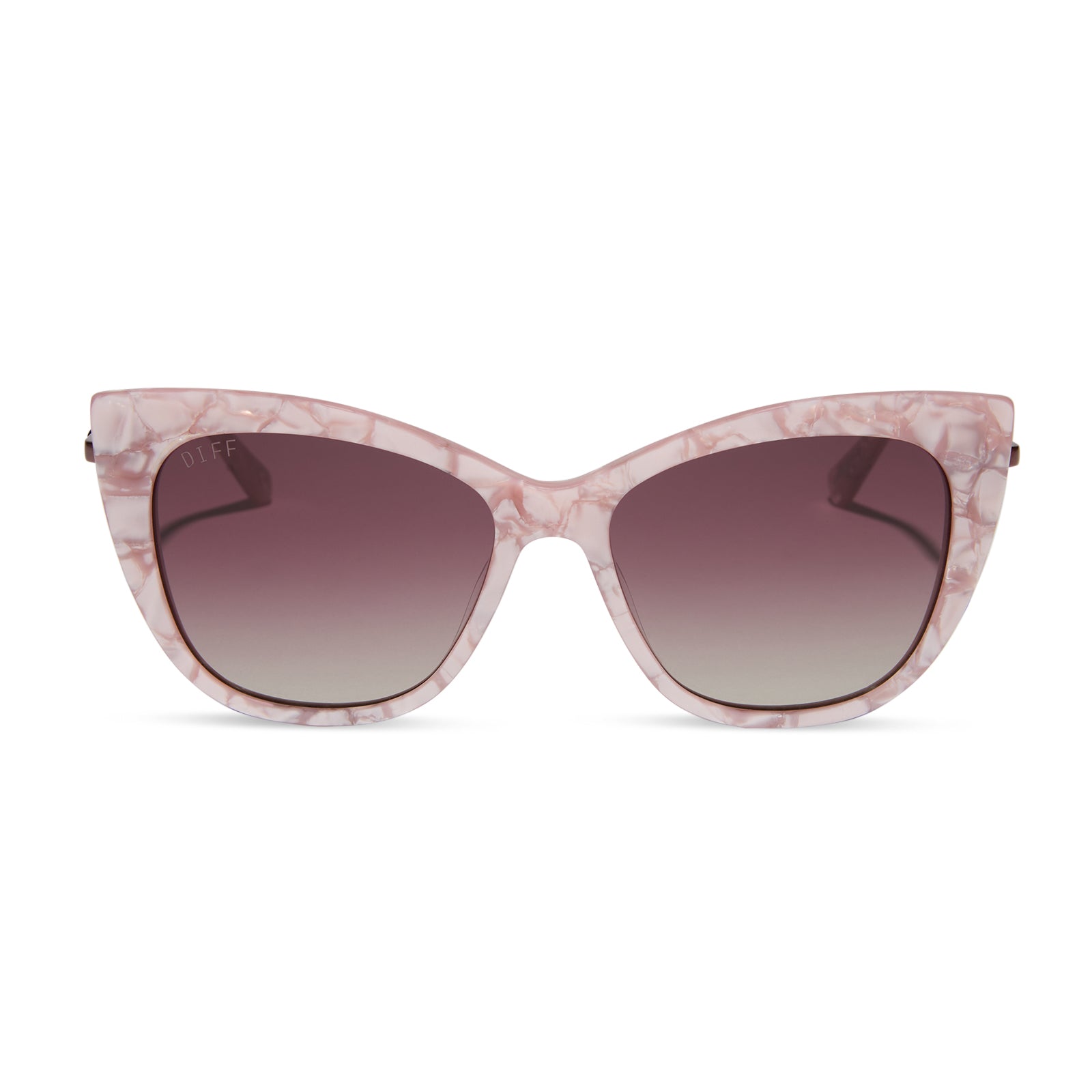 DIFF UMBRIDGE™ - PINK MOTHER OF PEARL + WINE GRADIENT HEX SUNGLASSES