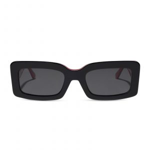 DIFF INDY - BLACK, WHITE & RED + GREY + POLARIZED + SUNGLASSES