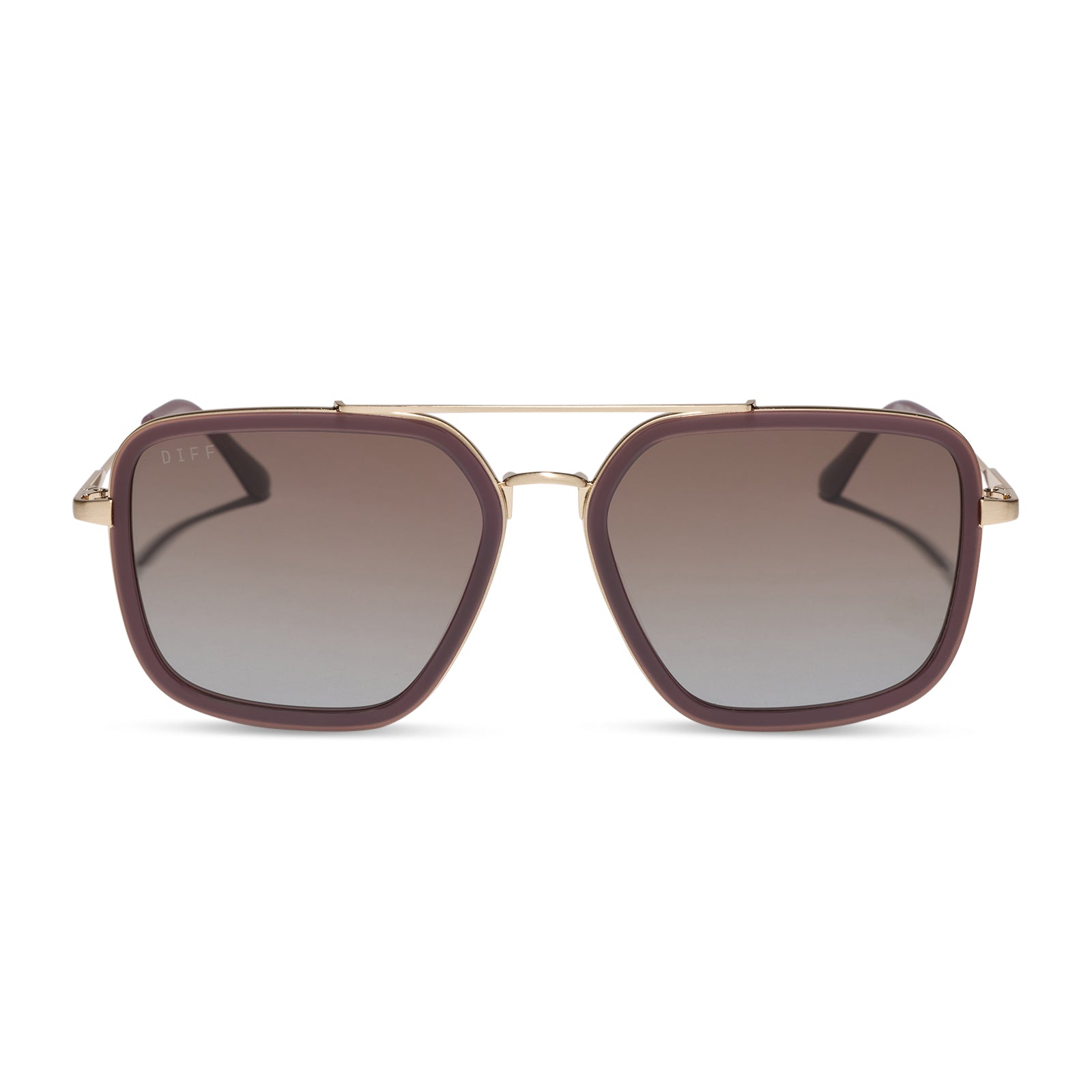 DIFF JORDAN - COCOA POWDER + COCOA POWDER TO BABY BLUE GRADIENT + SUNGLASSES