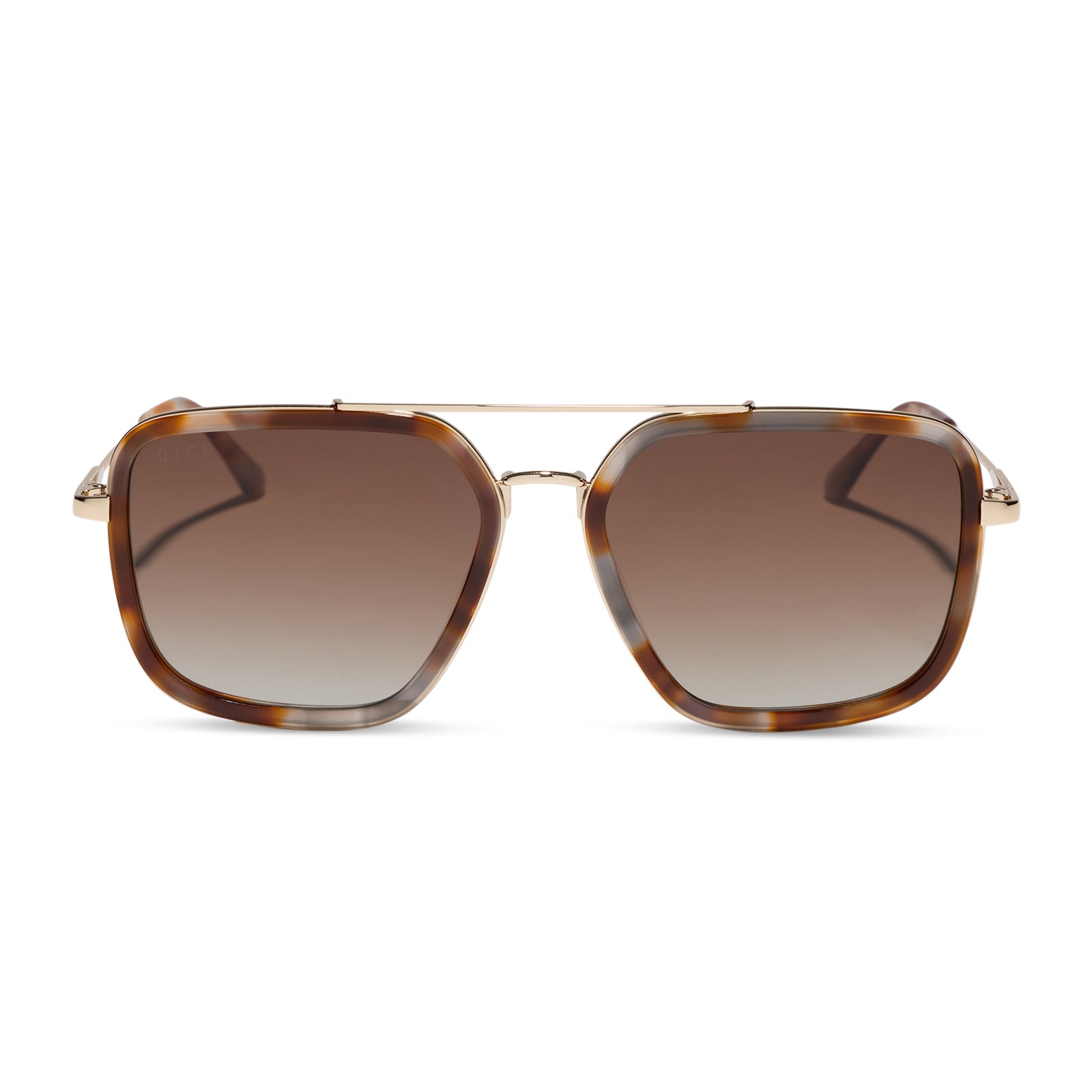 DIFF JORDAN - DOVE TORTOISE + BROWN GRADIENT + POLARIZED + SUNGLASSES