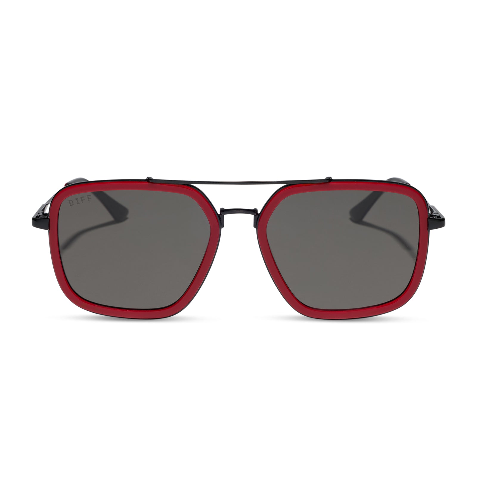 DIFF JORDAN - RED & BLACK + BLACK METAL + GREY + SUNGLASSES