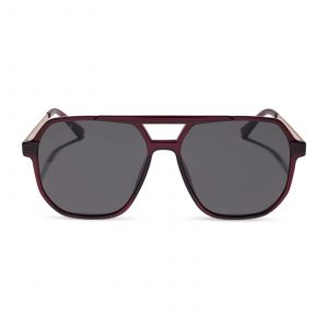 DIFF LANDON - BURGUNDY CRYSTAL + GREY + SUNGLASSES