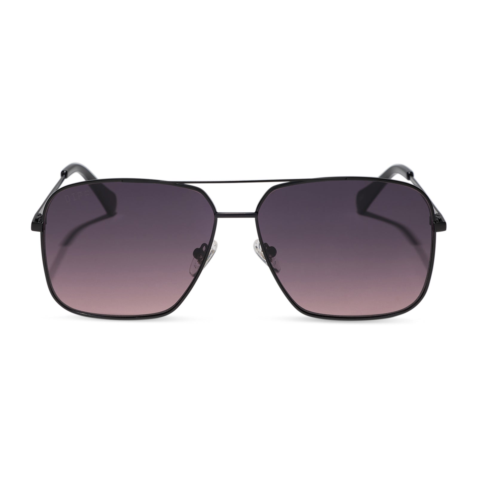 DIFF LEO - MATTE BLACK + ORCHID GRADIENT + SUNGLASSES