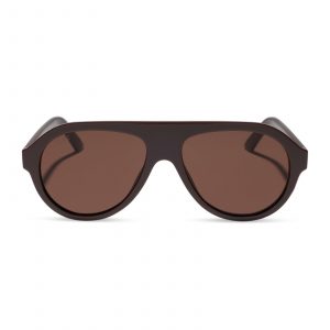 DIFF LYLA - MAHOGANY + BROWN + SUNGLASSES