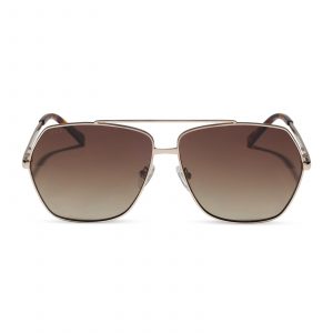 DIFF MAUDE - GOLD + BROWN GRADIENT + POLARIZED + SUNGLASSES