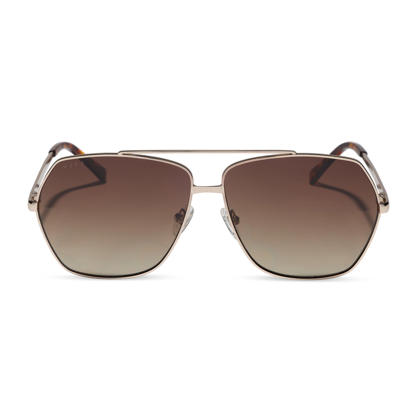 DIFF MAUDE - GOLD + BROWN GRADIENT + POLARIZED + SUNGLASSES