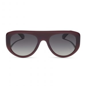 DIFF MORGAN - COCOA POWDER + GREY GRADIENT + POLARIZED + SUNGLASSES
